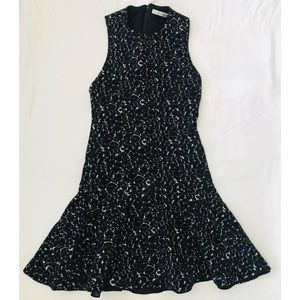 Alice + Olivia Sz 0 Black Ruffle Hem Dress